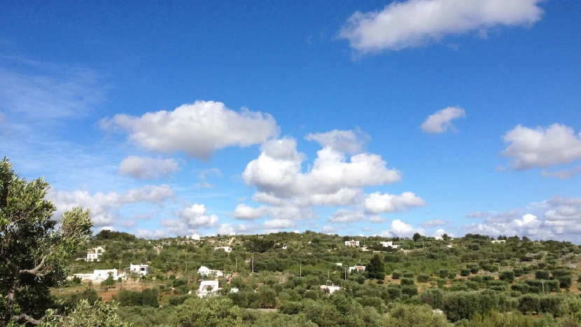 Veduta paesaggio della Valle d'Itria